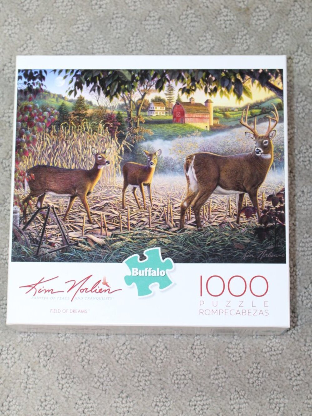 Buffalo Kim Norlien Field of Dreams 1000 Piece Puzzle